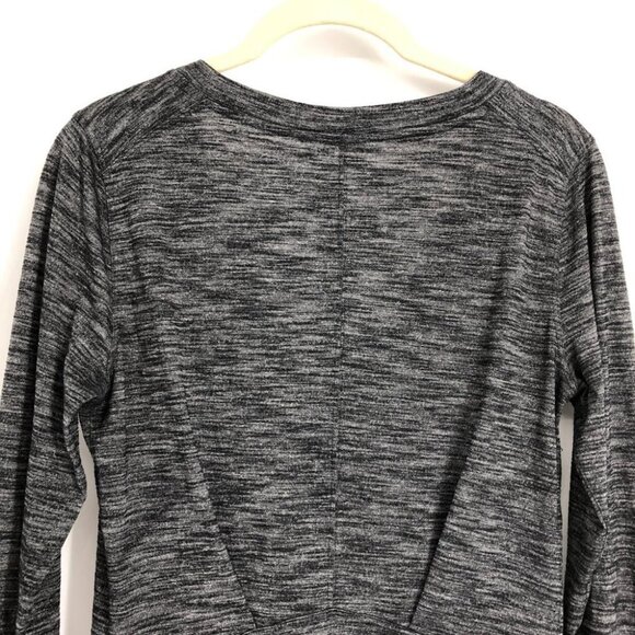 Lululemon Heathered Black  &go Everywhere Long Sleeve Shirt size ~4 - Picture 9 of 16